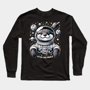 Otter Space Explorer Long Sleeve T-Shirt